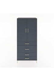 Hyperion Dolap Tek Raflı 4 Çekmeceli Tek Askılı 88x44x195 - S60M059V5B