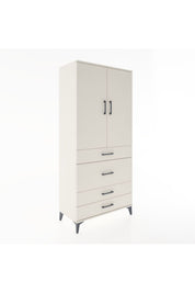 Hyperion Dolap 3 Raflı 4 Çekmeceli 2 Kapaklı 88x44x195 - S60M060V1B