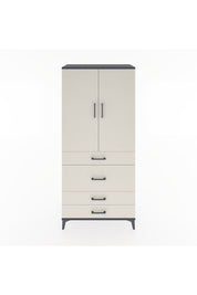 Hyperion Dolap 3 Raflı 4 Çekmeceli 2 Kapaklı 88x44x195 - S60M060V4B