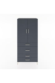 Hyperion Dolap 3 Raflı 4 Çekmeceli 2 Kapaklı 88x44x195 - S60M060V5B