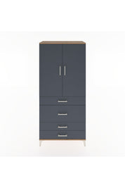 Hyperion Dolap 3 Raflı 4 Çekmeceli 2 Kapaklı 88x44x195 - S60M060V8B