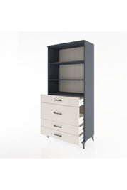 Hyperion Dolap 3 Raflı 4 Çekmeceli 88x44x195 - S60M061V4B