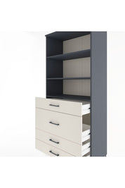 Hyperion Dolap 3 Raflı 4 Çekmeceli 88x44x195 - S60M061V4B