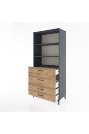 Hyperion Dolap 3 Raflı 4 Çekmeceli 88x44x195 - S60M061V6B