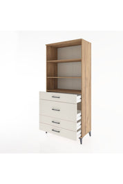 Hyperion Dolap 3 Raflı 4 Çekmeceli 88x44x195 - S60M061V7B