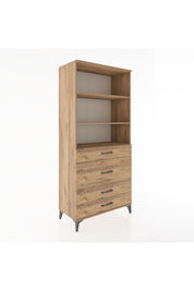 Hyperion Dolap 3 Raflı 4 Çekmeceli 88x44x195 - S60M061V9B