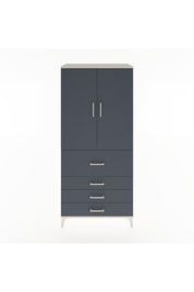 Hyperion Dolap Tek Raflı 4 Çekmeceli Tek Askılı 88x44x195 - S60M062V2B