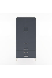 Hyperion Dolap Tek Raflı 4 Çekmeceli Tek Askılı 88x44x195 - S60M062V5B