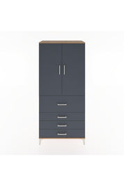 Hyperion Dolap Tek Raflı 4 Çekmeceli Tek Askılı 88x44x195 - S60M062V8B