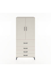 Hyperion Dolap 3 Raflı 4 Çekmeceli 2 Kapaklı 88x44x195 - S60M063V1B