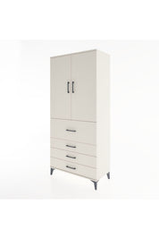 Hyperion Dolap 3 Raflı 4 Çekmeceli 2 Kapaklı 88x44x195 - S60M063V1B