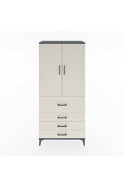Hyperion Dolap 3 Raflı 4 Çekmeceli 2 Kapaklı 88x44x195 - S60M063V4B