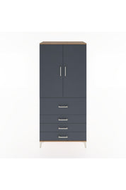 Hyperion Dolap 3 Raflı 4 Çekmeceli 2 Kapaklı 88x44x195 - S60M063V8B