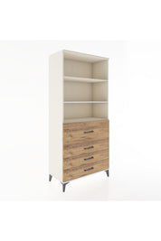 Hyperion Dolap 3 Raflı 4 Çekmeceli 88x44x195 - S60M064V3B