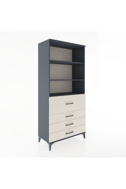 Hyperion Dolap 3 Raflı 4 Çekmeceli 88x44x195 - S60M064V4B