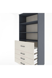 Hyperion Dolap 3 Raflı 4 Çekmeceli 88x44x195 - S60M064V4B