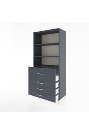 Hyperion Dolap 3 Raflı 4 Çekmeceli 88x44x195 - S60M064V5B