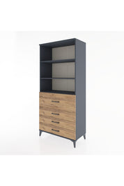 Hyperion Dolap 3 Raflı 4 Çekmeceli 88x44x195 - S60M064V6B