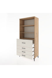 Hyperion Dolap 3 Raflı 4 Çekmeceli 88x44x195 - S60M064V7B