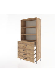 Hyperion Dolap 3 Raflı 4 Çekmeceli 88x44x195 - S60M064V9B