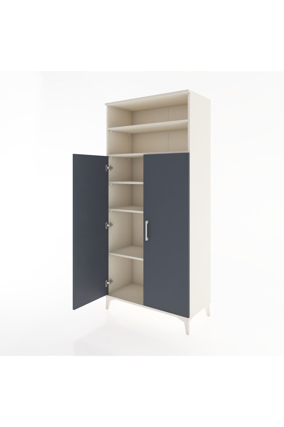 Hyperion Dolap 5 Raflı 2 Kapaklı 88x44x195 - S60M067V2B