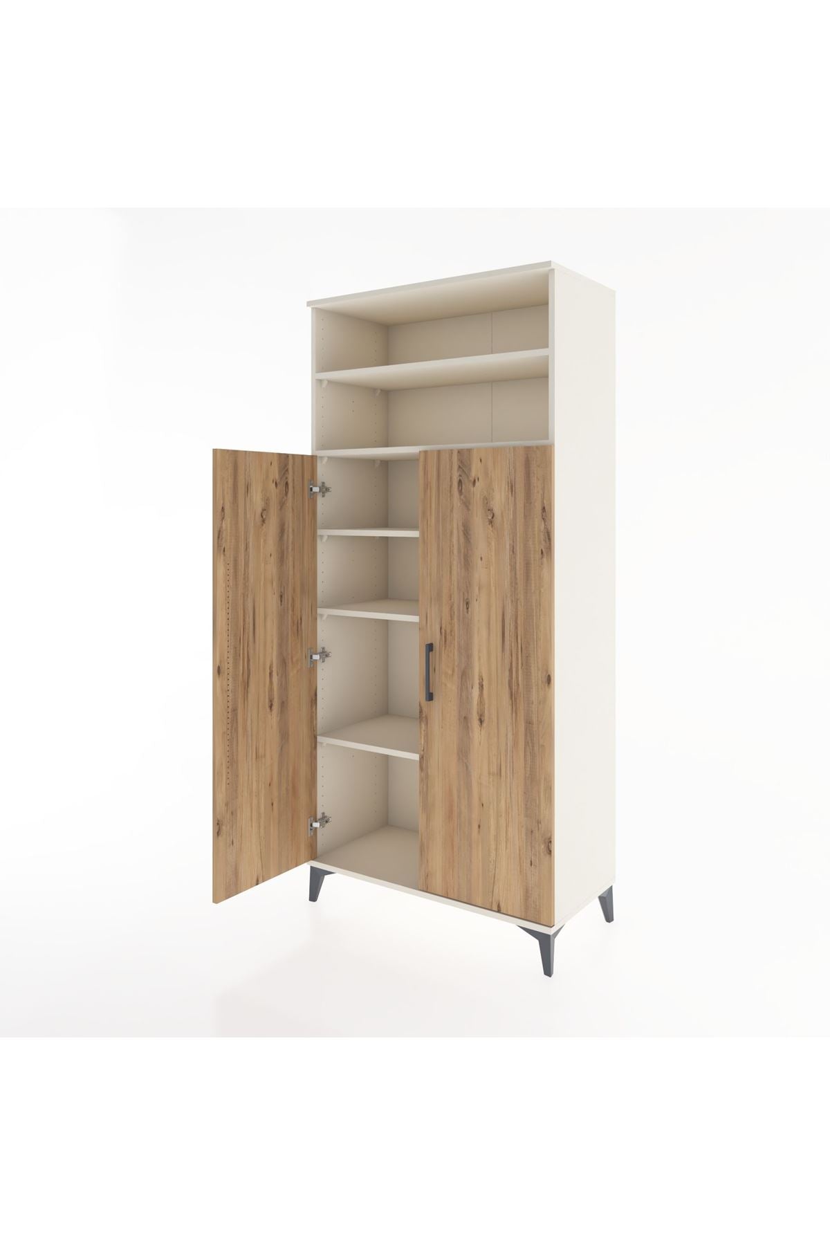 Hyperion Dolap 5 Raflı 2 Kapaklı 88x44x195 - S60M067V3B