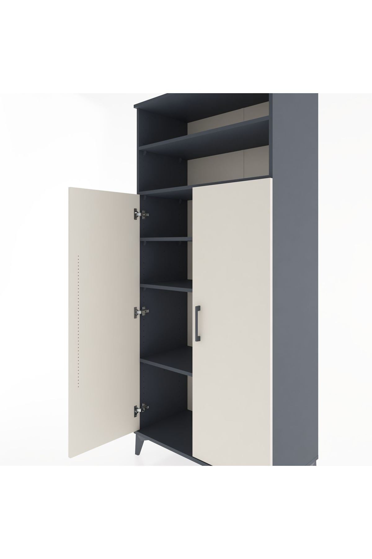 Hyperion Dolap 5 Raflı 2 Kapaklı 88x44x195 - S60M067V4B