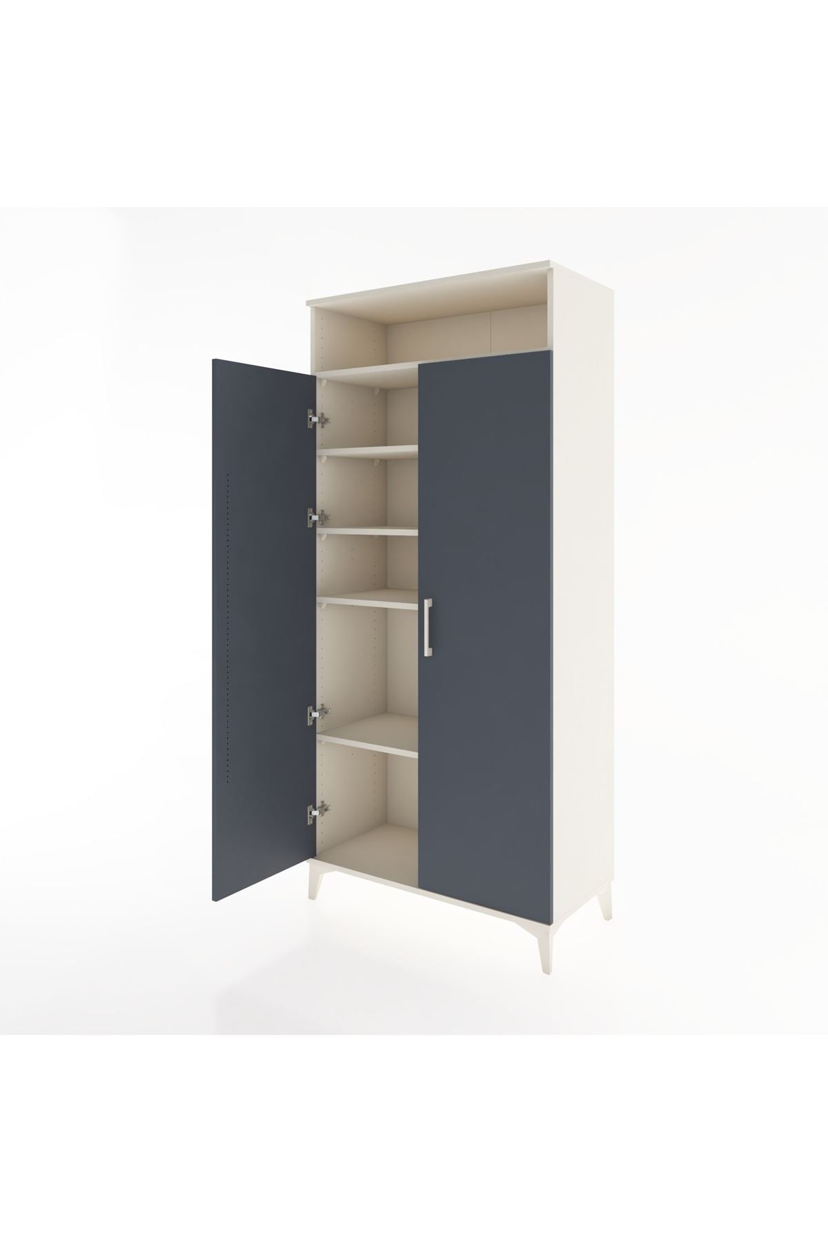 Hyperion Dolap 5 Raflı 2 Kapaklı 88x44x195 - S60M068V2B