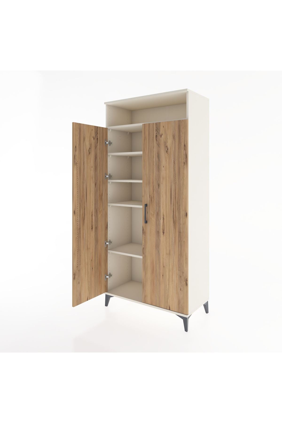 Hyperion Dolap 5 Raflı 2 Kapaklı 88x44x195 - S60M068V3B