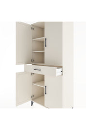Hyperion Dolap 4 Raflı Tek Çekmeceli 4 Kapaklı 88x44x195 - S60M071V1B