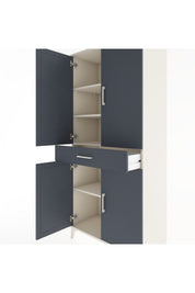 Hyperion Dolap 4 Raflı Tek Çekmeceli 4 Kapaklı 88x44x195 - S60M071V2B