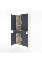 Hyperion Dolap 4 Raflı Tek Çekmeceli 4 Kapaklı 88x44x195 - S60M071V2B