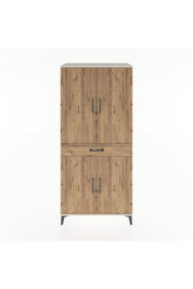 Hyperion Dolap 4 Raflı Tek Çekmeceli 4 Kapaklı 88x44x195 - S60M071V3B