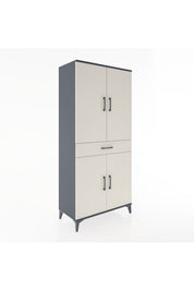 Hyperion Dolap 4 Raflı Tek Çekmeceli 4 Kapaklı 88x44x195 - S60M071V4B