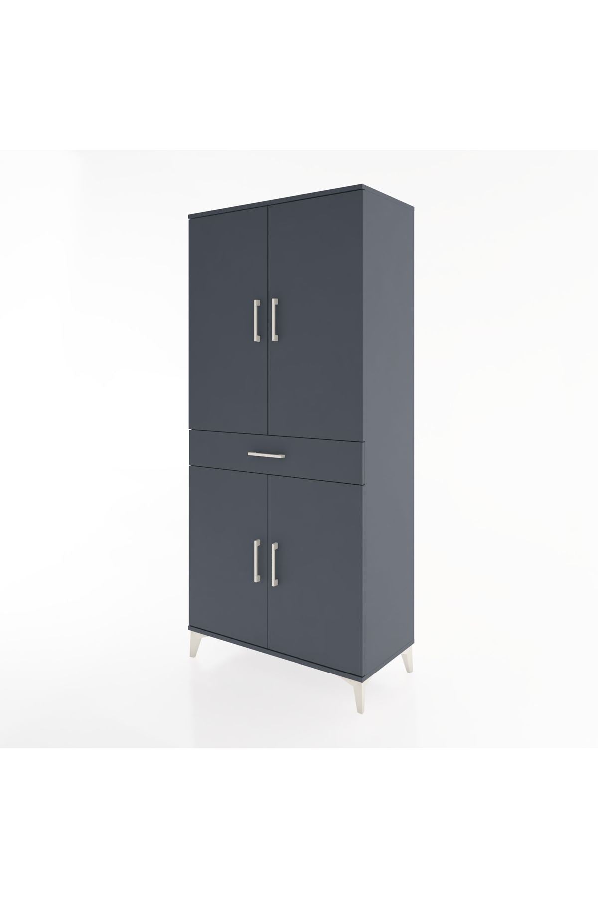 Hyperion Dolap 4 Raflı Tek Çekmeceli 4 Kapaklı 88x44x195 - S60M071V5B