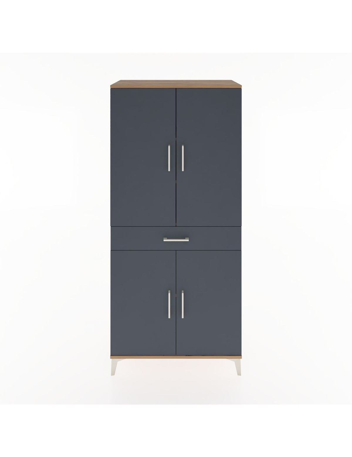 Hyperion Dolap 4 Raflı Tek Çekmeceli 4 Kapaklı 88x44x195 - S60M071V8B