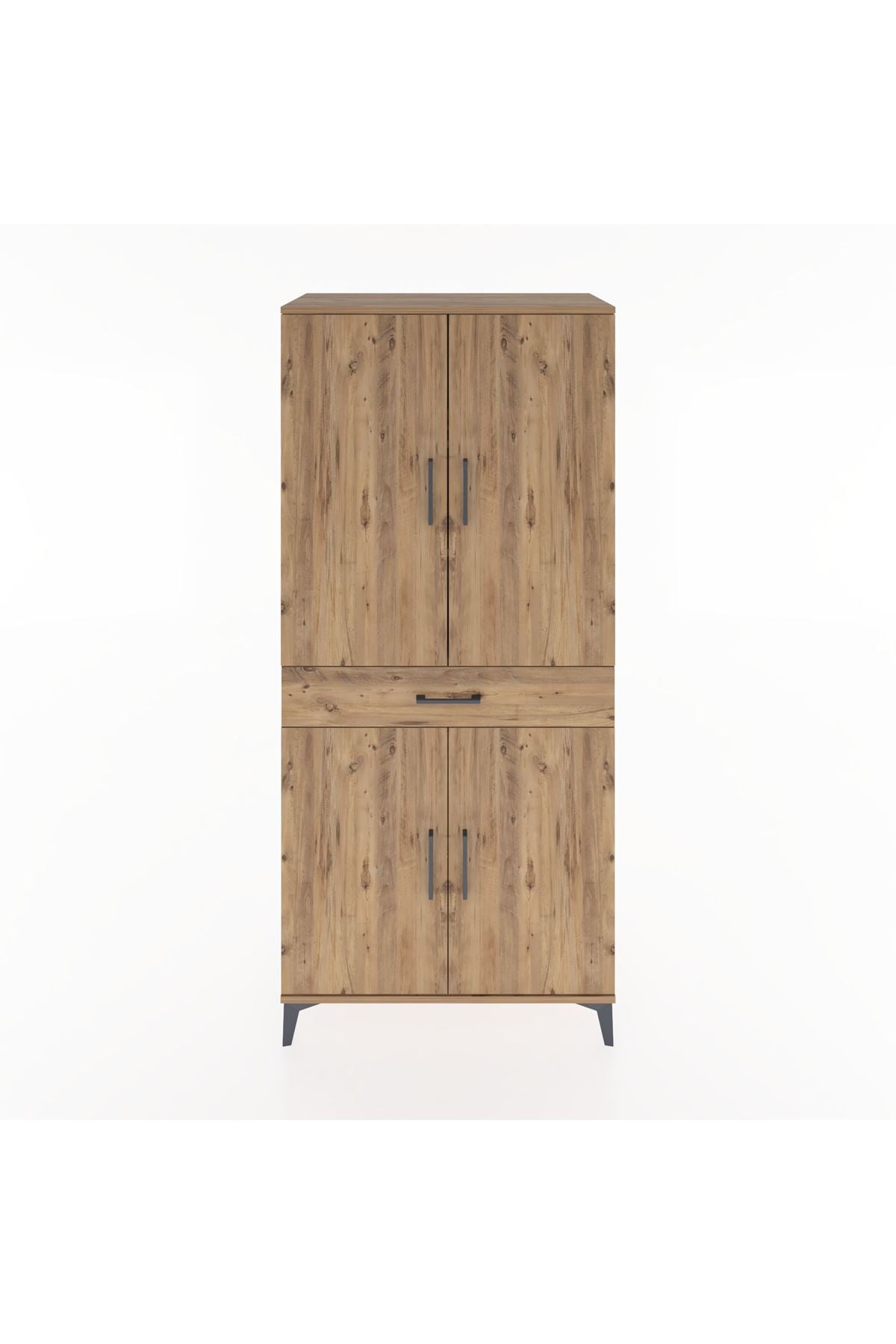 Hyperion Dolap 4 Raflı Tek Çekmeceli 4 Kapaklı 88x44x195 - S60M071V9B