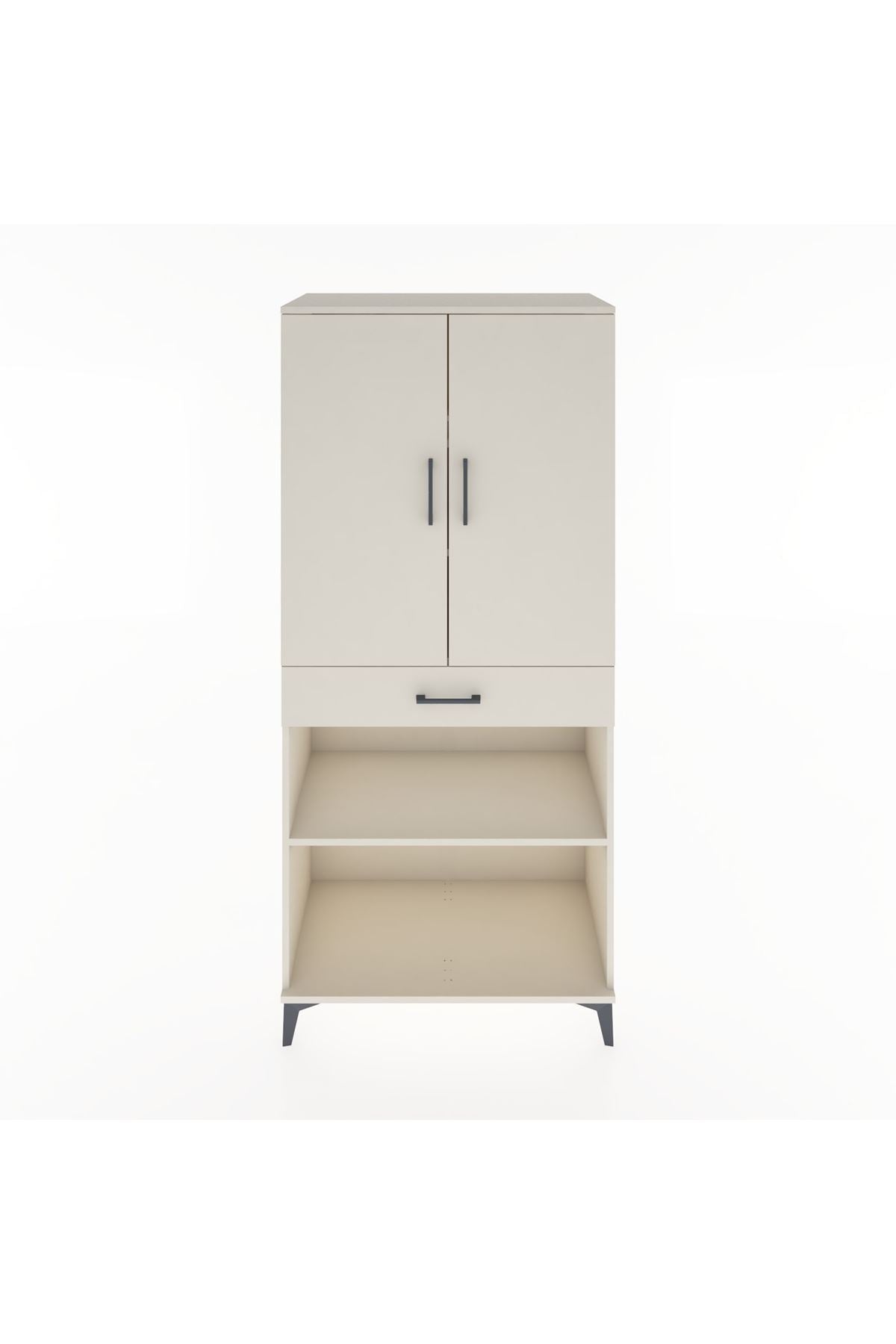 Hyperion Dolap 4 Raflı Tek Çekmeceli 2 Kapaklı 88x44x195 - S60M072V1B