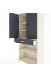 Hyperion Dolap 4 Raflı Tek Çekmeceli 2 Kapaklı 88x44x195 - S60M072V2B