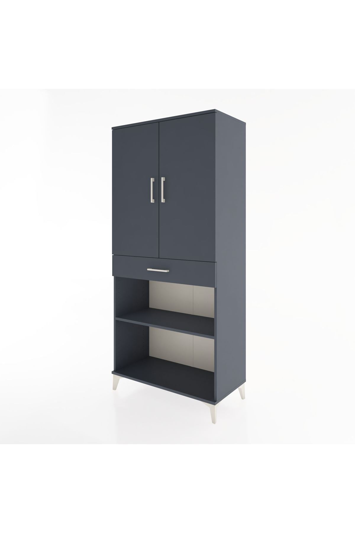 Hyperion Dolap 4 Raflı Tek Çekmeceli 2 Kapaklı 88x44x195 - S60M072V5B