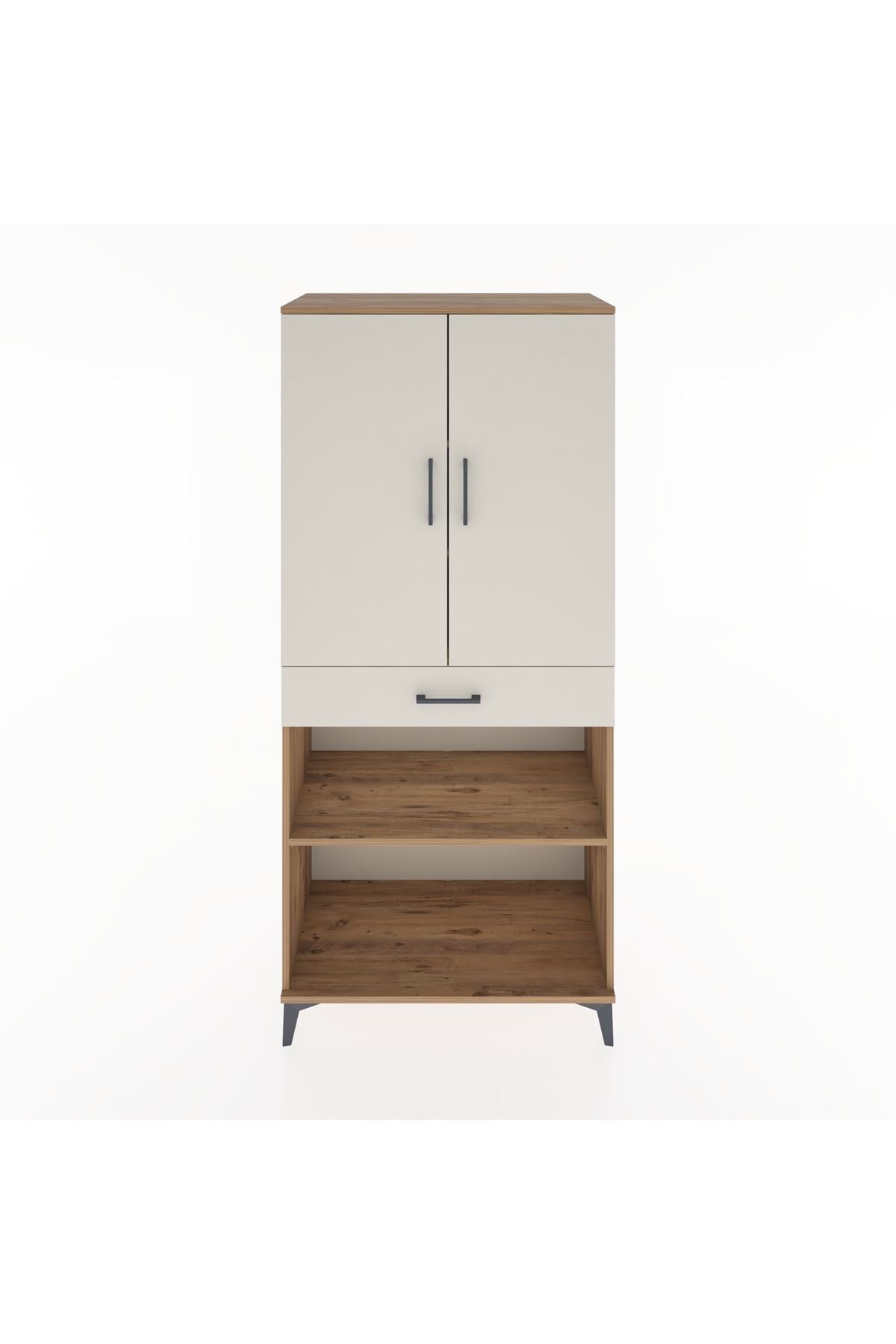 Hyperion Dolap 4 Raflı Tek Çekmeceli 2 Kapaklı 88x44x195 - S60M072V7B