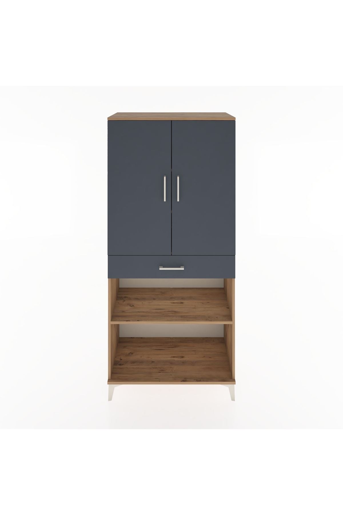 Hyperion Dolap 4 Raflı Tek Çekmeceli 2 Kapaklı 88x44x195 - S60M072V8B