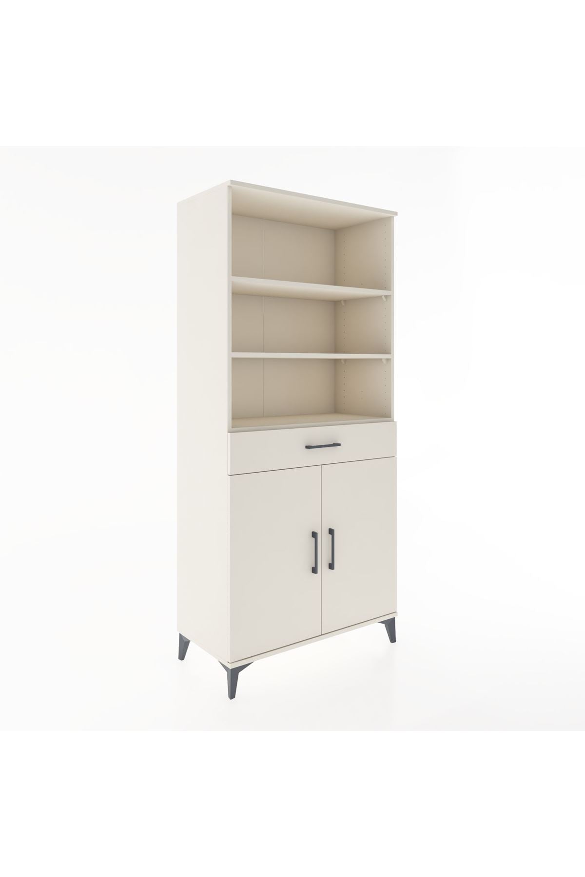 Hyperion Dolap 4 Raflı Tek Çekmeceli 2 Kapaklı 88x44x195 - S60M073V1B