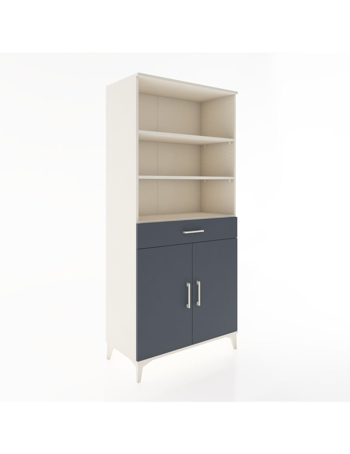 Hyperion Dolap 4 Raflı Tek Çekmeceli 2 Kapaklı 88x44x195 - S60M073V2B