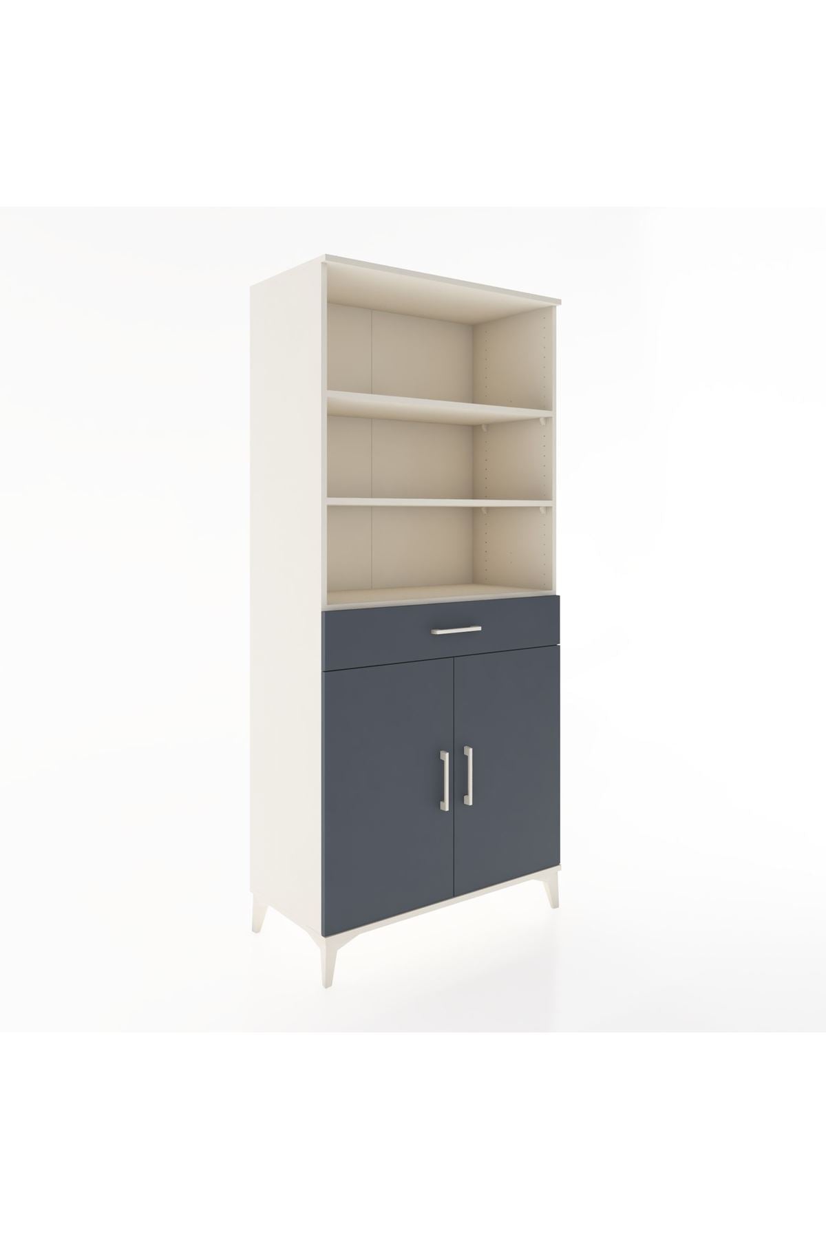 Hyperion Dolap 4 Raflı Tek Çekmeceli 2 Kapaklı 88x44x195 - S60M073V2B