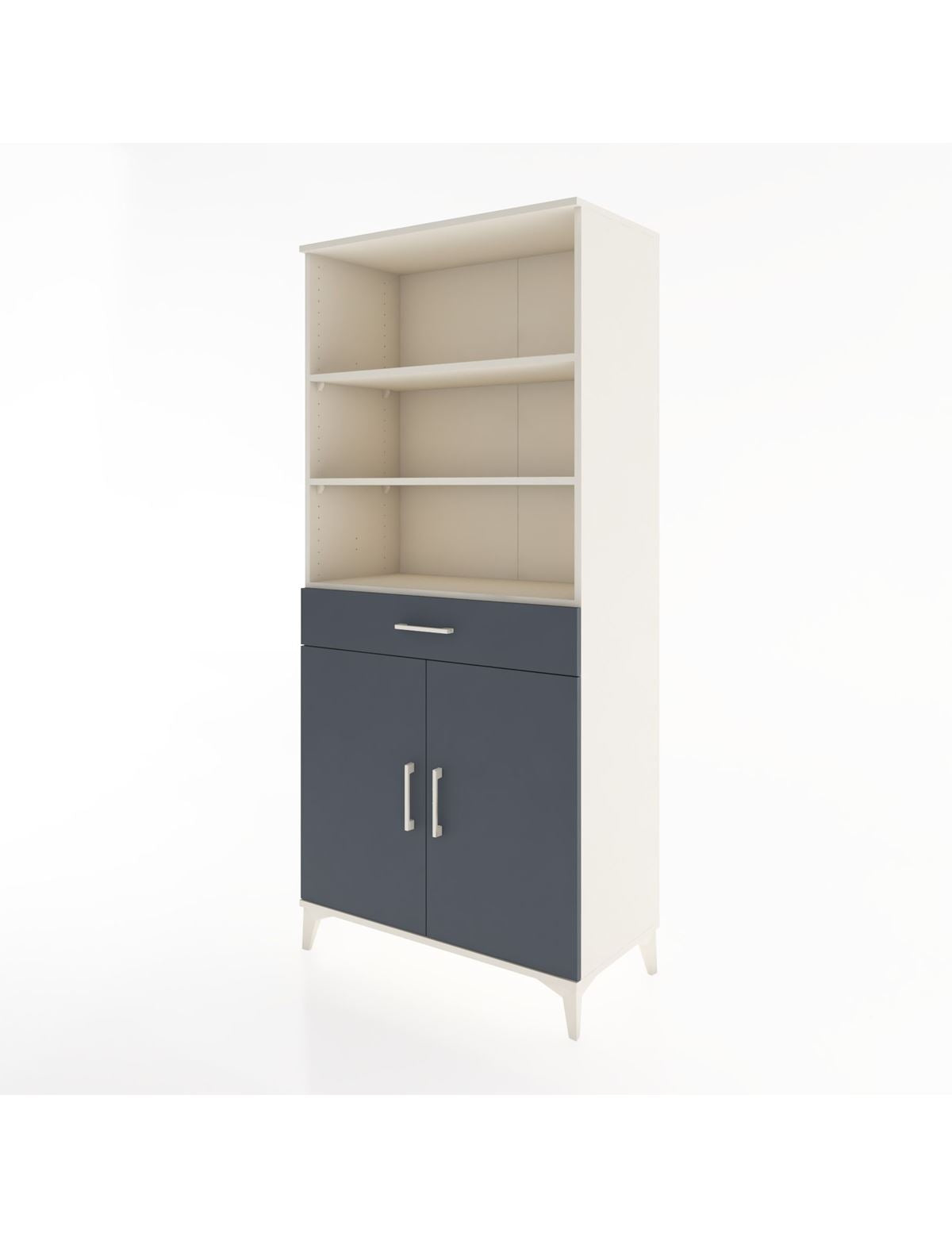 Hyperion Dolap 4 Raflı Tek Çekmeceli 2 Kapaklı 88x44x195 - S60M073V2B