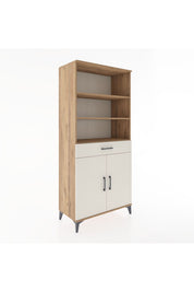 Hyperion Dolap 4 Raflı Tek Çekmeceli 2 Kapaklı 88x44x195 - S60M073V7B