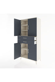 Hyperion Dolap 4 Raflı 2 Çekmeceli 4 Kapaklı 88x44x195 - S60M074V2B