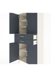 Hyperion Dolap 4 Raflı 2 Çekmeceli 4 Kapaklı 88x44x195 - S60M074V2B