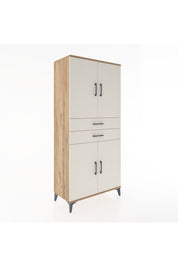 Hyperion Dolap 4 Raflı 2 Çekmeceli 4 Kapaklı 88x44x195 - S60M074V7B